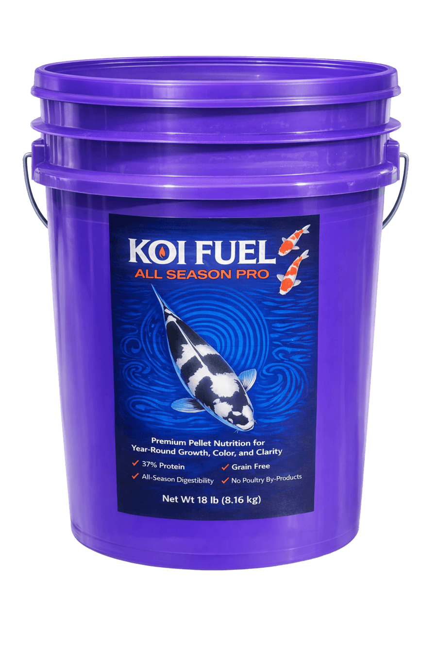 Koi Fuel All Season Pro – 18 lb Premium Koi Feed -  5mm Pellets